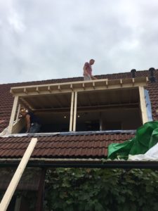 laatste meter van het dakkapel